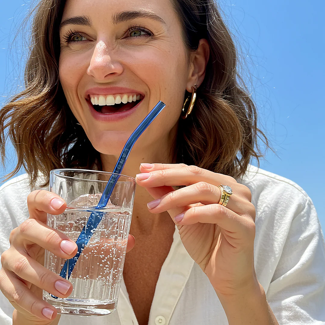 Glass Straws • Blue Set - Image 4