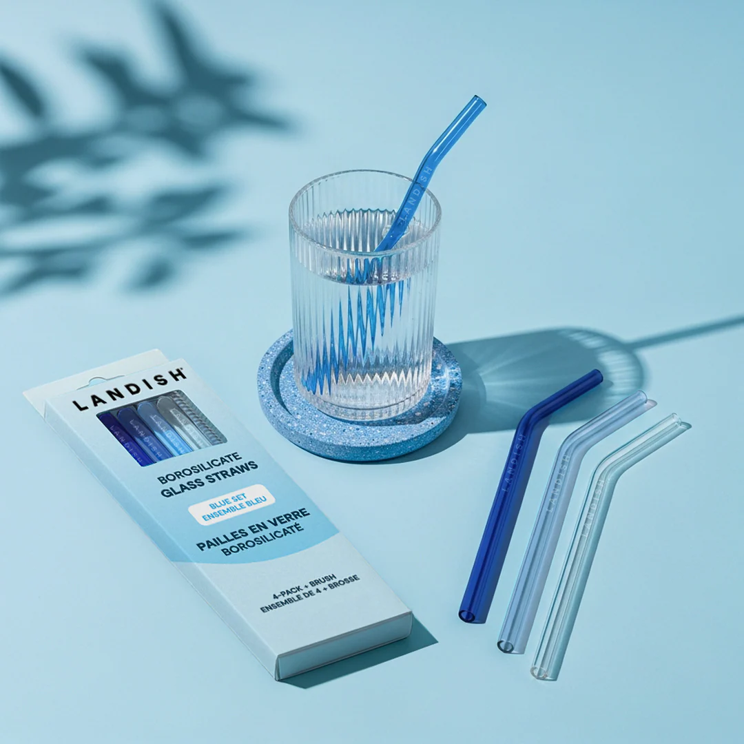 Glass Straws • Blue Set - Image 5